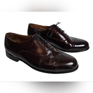 Bostonian Classics First Flex Men's Oxford Dress Shoes Sz 15 W Leather Burgundy